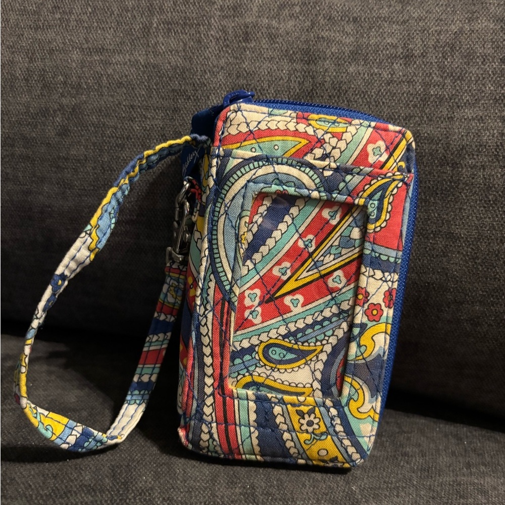 Vera Bradley Colorful Paisley Wristlet Blue Paisley